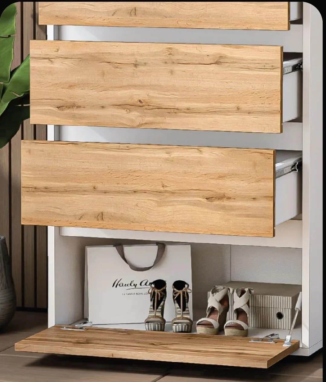 Tumba SO 003, laminat, ağ, 91.5х60х36 sm — изображение 4