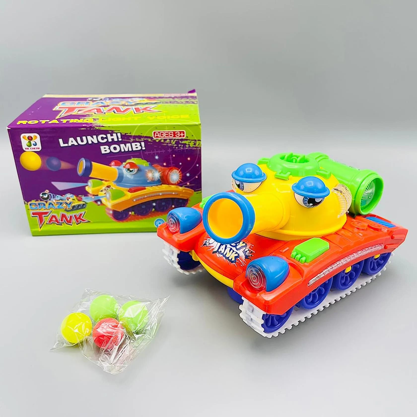 Interaktiv oyuncaq Tank Grazy 7105, 18х12х14 sm, plastik — şəkil 2