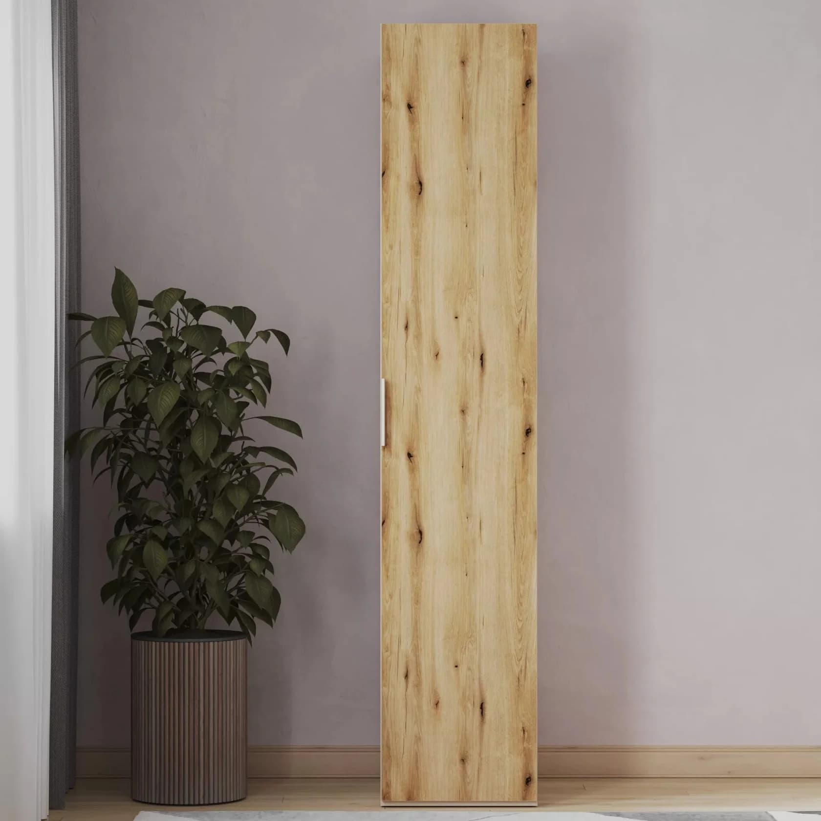 Şkaf Yagmur 2550267, laminat, bej/votan, 225.3x41.6x45.1 sm — изображение 2