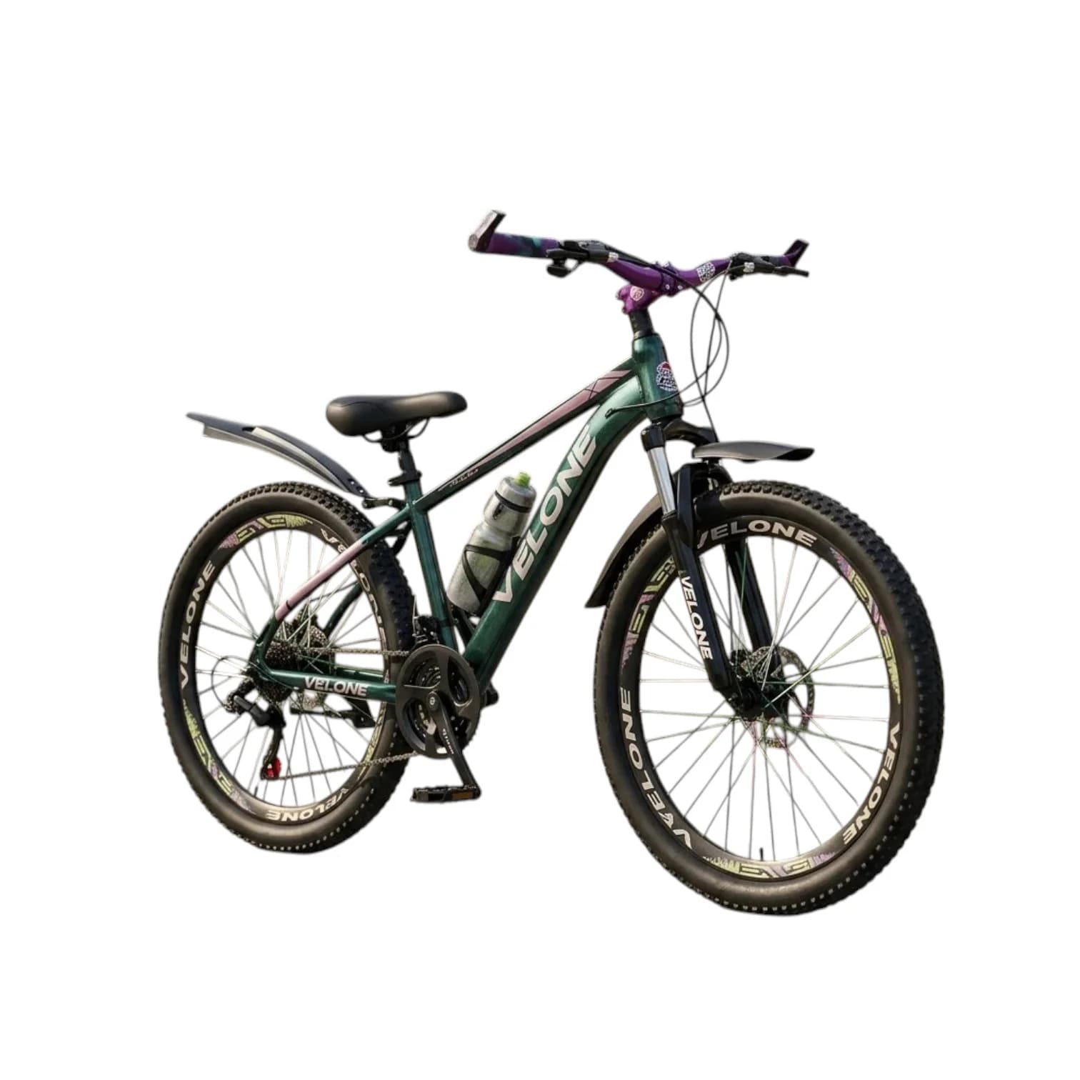 Dağ velosipedi Velone, 26", bənövşəyi/yaşıl
