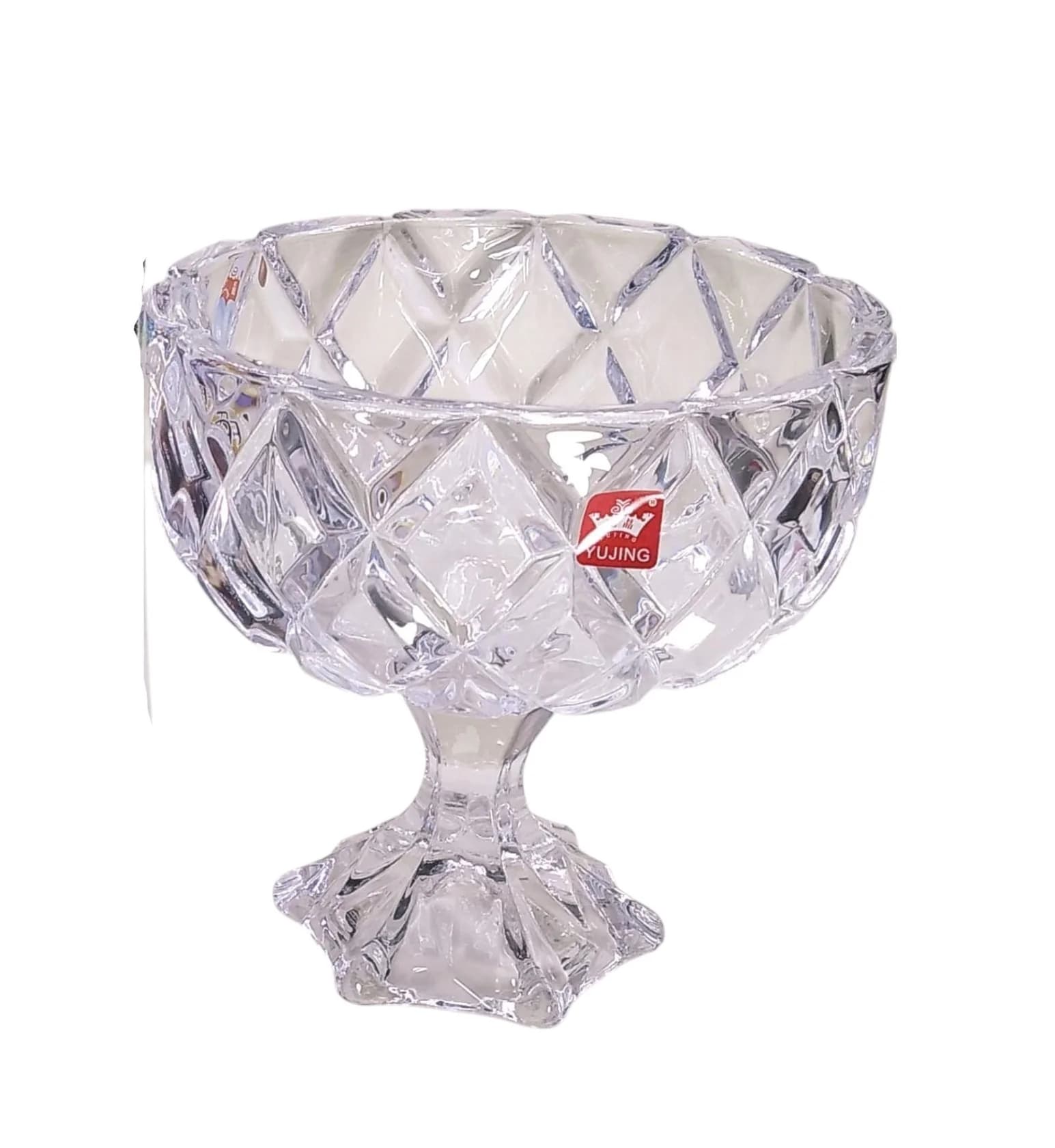Şəkər qabı Yujing Glass Ware YJP-7081-2, şüşə, şəffaf