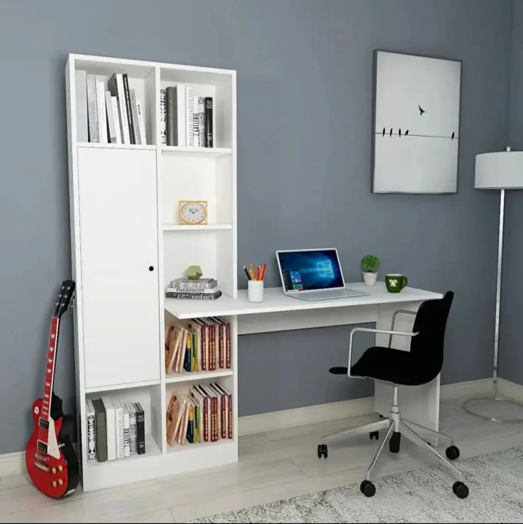 Yazı masası SO89, laminat, 165x182x55 sm, ağ — изображение 2