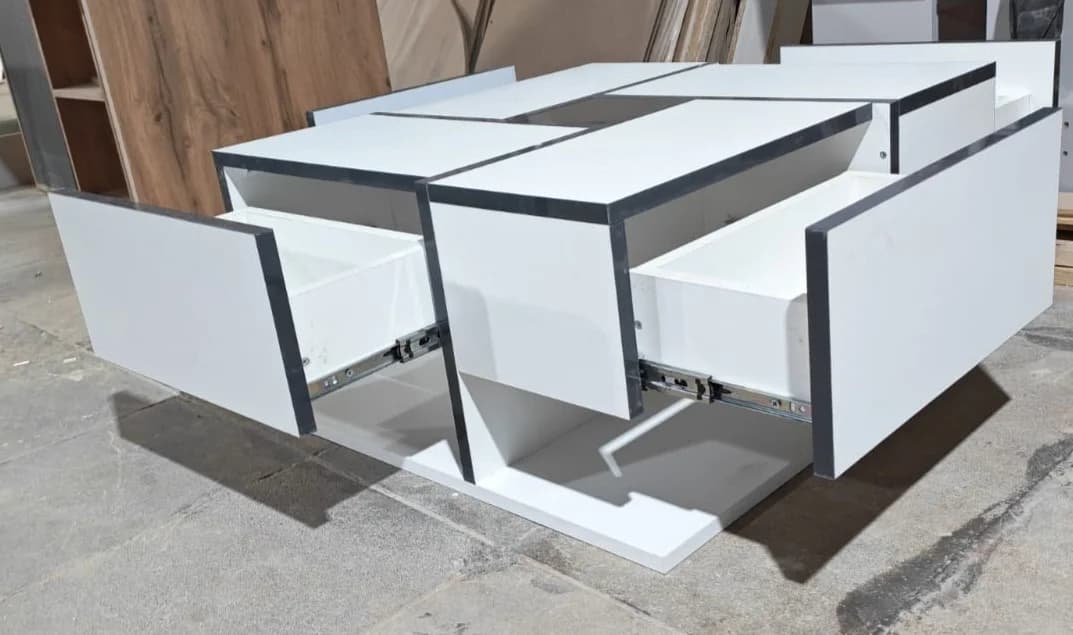 Jurnal masası S001, laminat, 70x70 sm, ağ — изображение 2