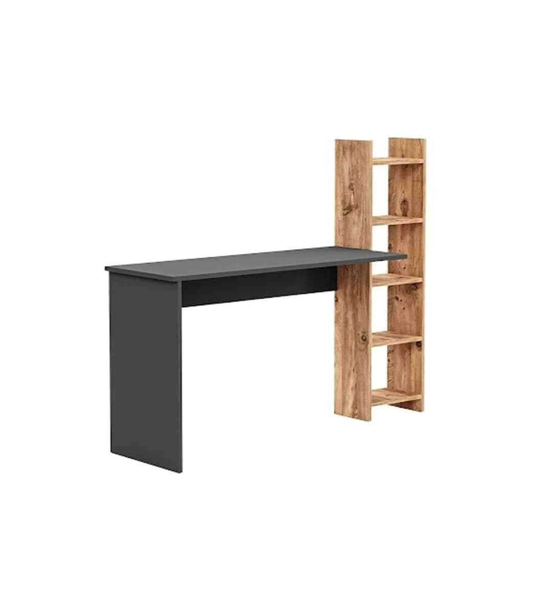 Yazı masası SO17, laminat, qəhvəyi/boz, 150x45x120 sm — изображение 2