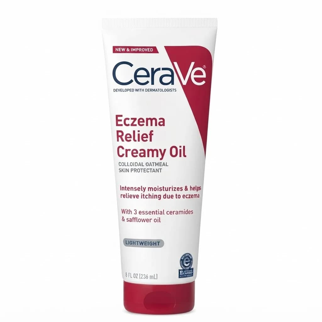 Bədən kremi, Krem, Eczema Relief Creamy Oil, 236 ml, Nəmləndirmə