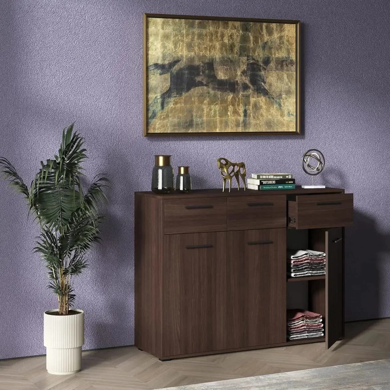 Kamod Yagmur, laminat, venge, 120x90x40 sm