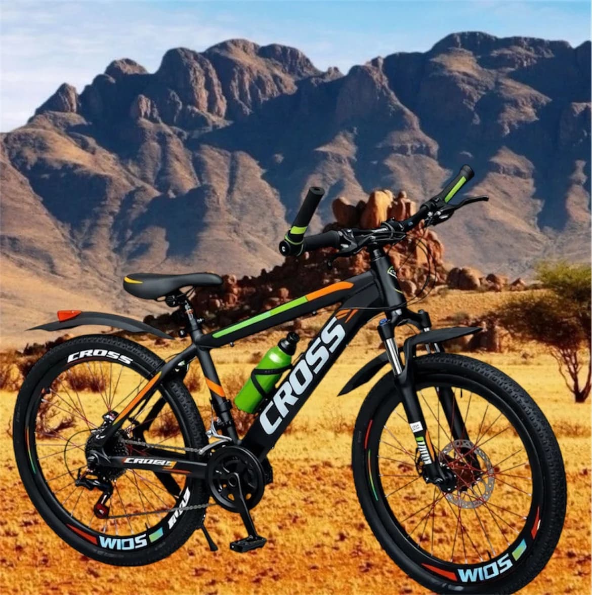 Dağ velosipedi Cross GTR, 26", qara