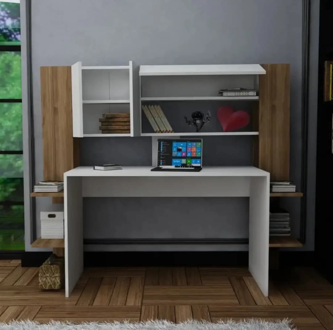 Yazı masası SO94, laminat, 160x57x140 sm, ağ/Votan — изображение 2