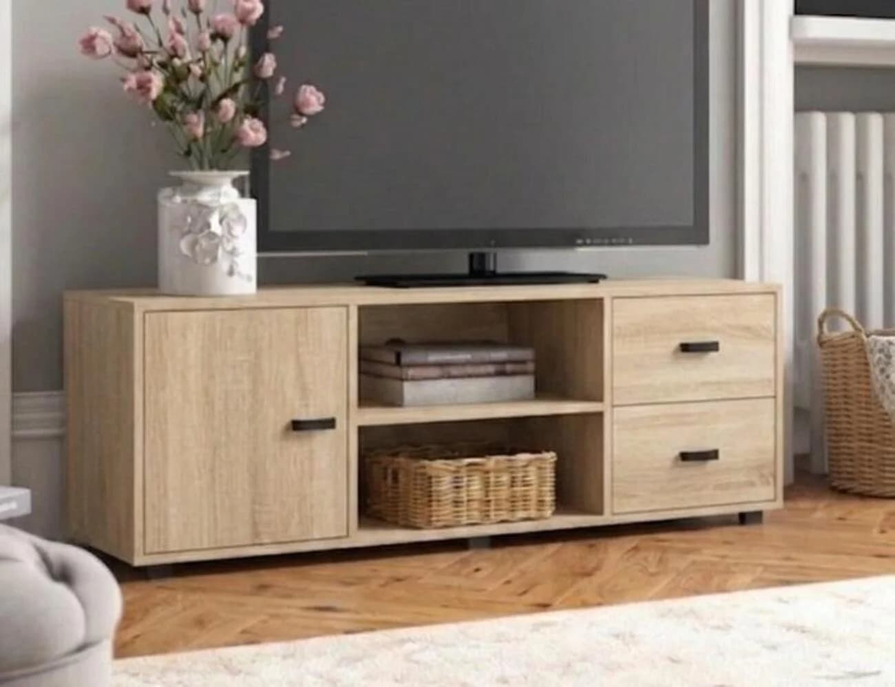TV üçün tumba MB5, laminat, rəng soonoma, 130x45x35 sm