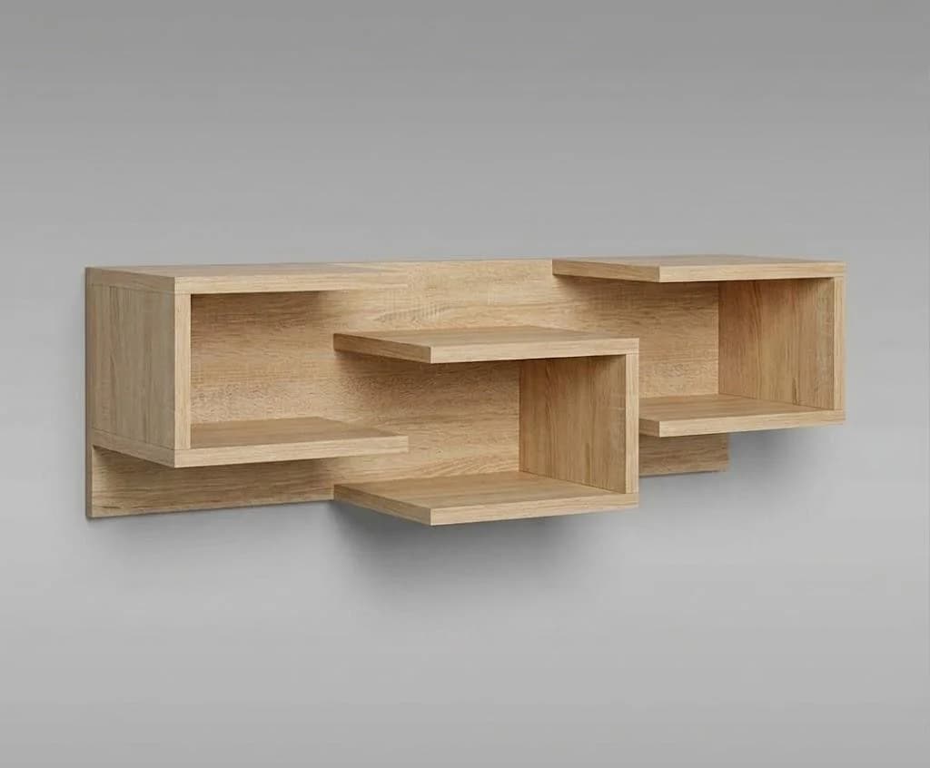 Rəf, laminat, açıq qəhvəyi, 85x30x25 sm