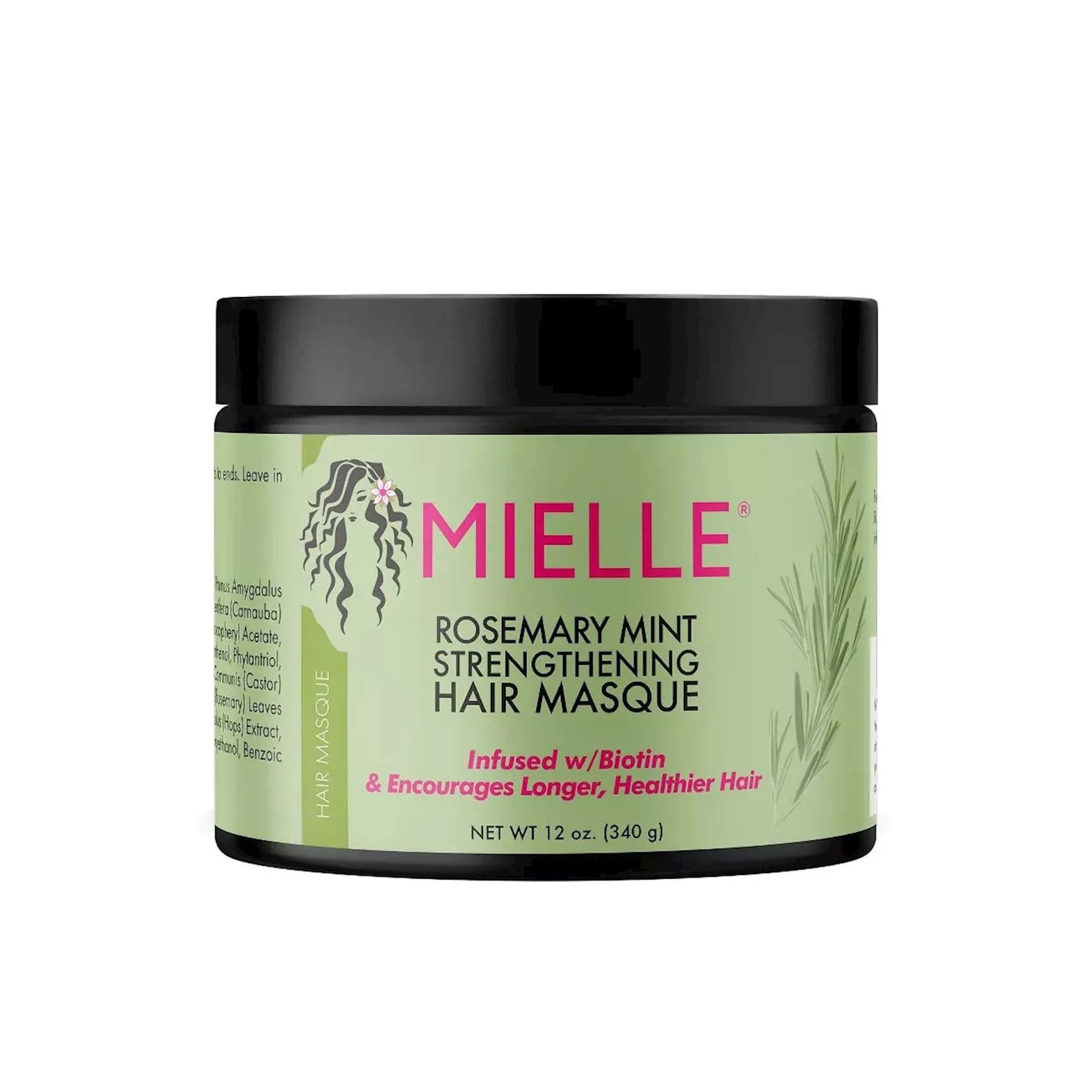Saçlar üçün gücləndirici maska Mielle Organics Rosemary Mint, 340 q