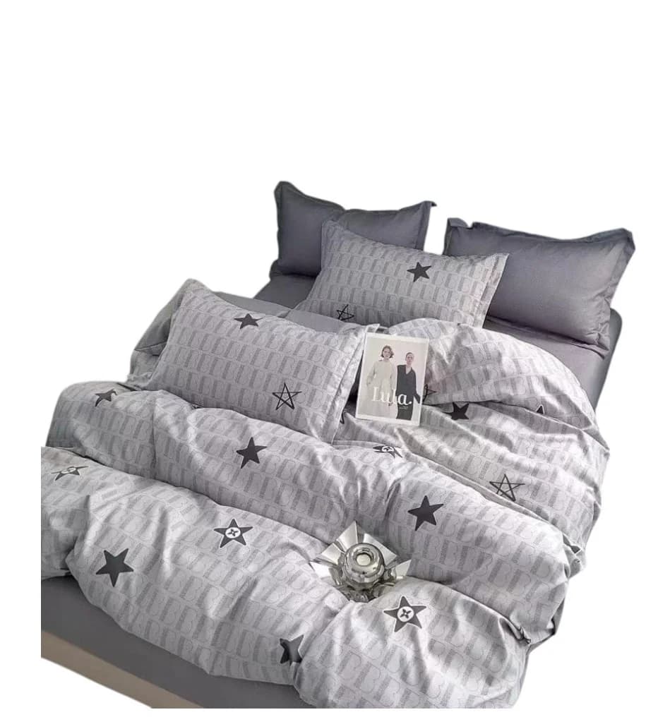 Örtük və yastıq üzü dəsti model-6.4, döşək örtüyü 240x260 sm, yorgan üzü 200x220 sm, yastıq üzü 50x70 sm 2 ədəd, ikinəfərlik, polikotton - GS_283