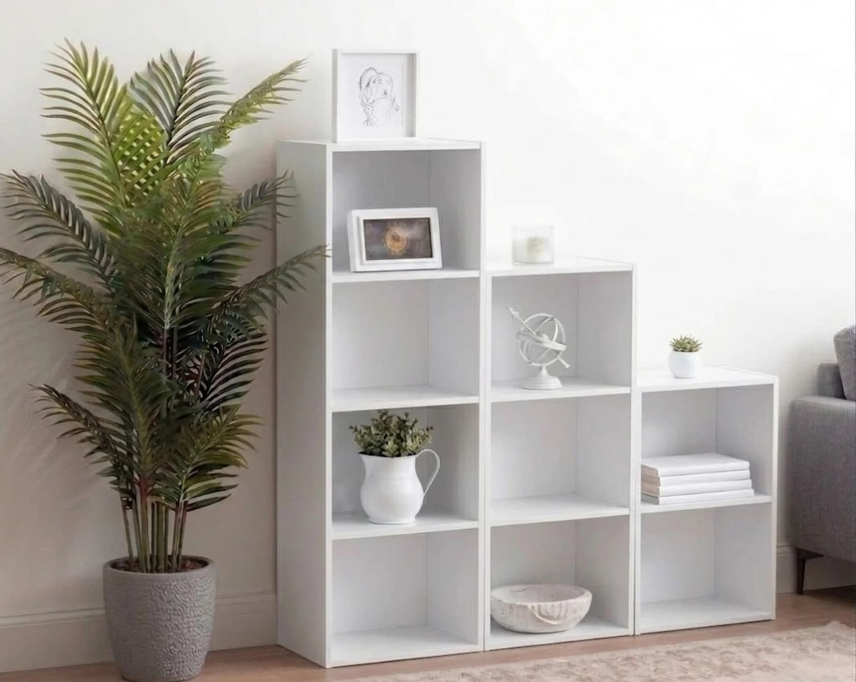 Tumba MB 32, laminat, ağ, 141x110x28 sm