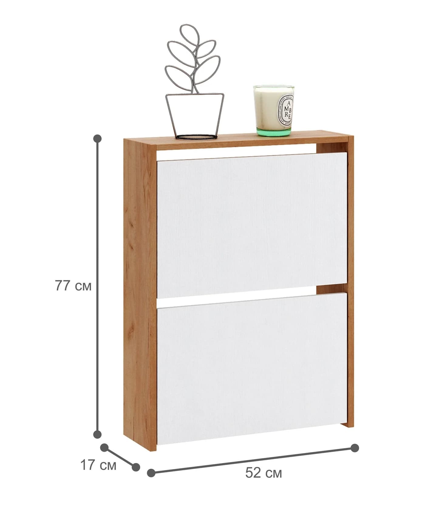 Ayaqqabı üçün tumba Yagmur 77 sm 52 sm 4 ədəd Laminat — изображение 4