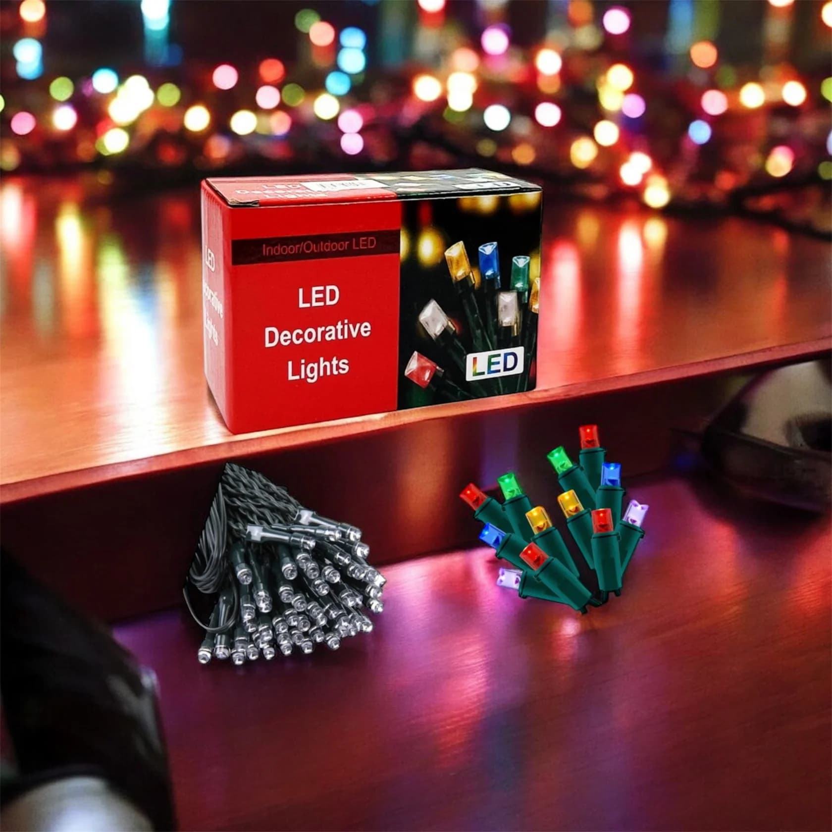 LED çələng pp97, rəngbərəng, 100 lampa, 10 m — изображение 2