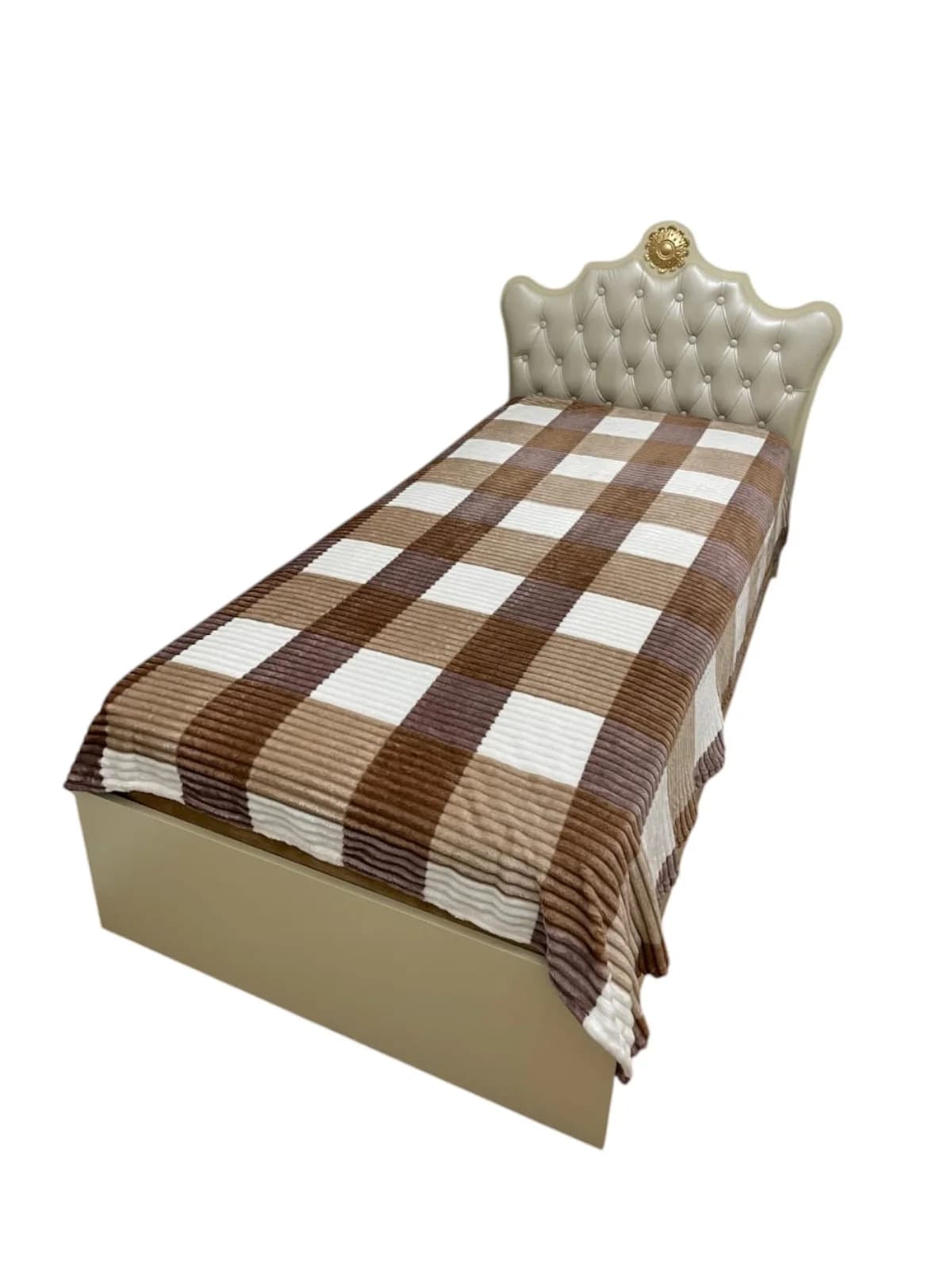 Yataq örtüyü Bamboo model 13.15, yeni, yaz-yay-payız fəsilli, kletka (şahmat) naxışlı - GS_1_016
