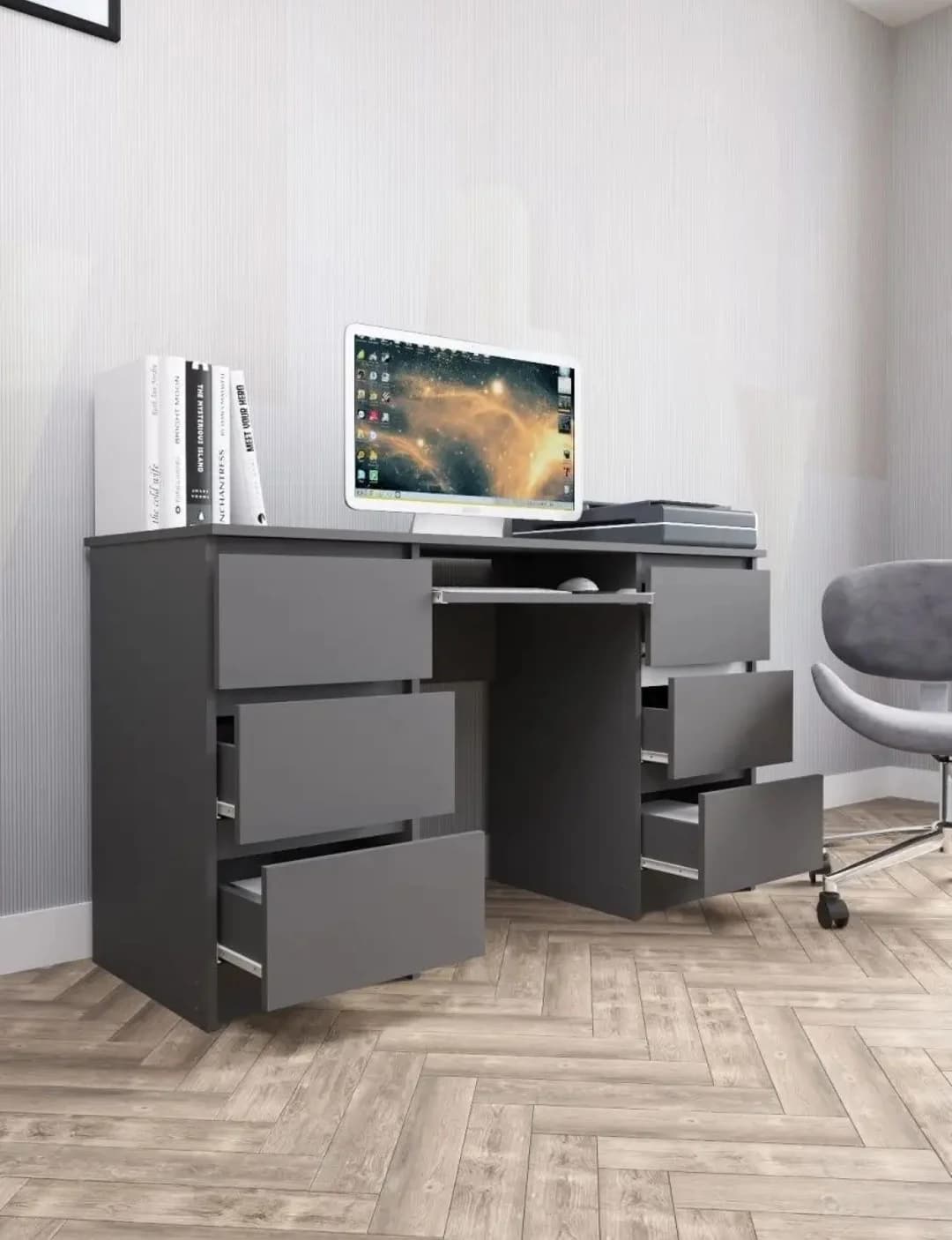 Kompüter masası SO 024, laminat, antrasit — изображение 2