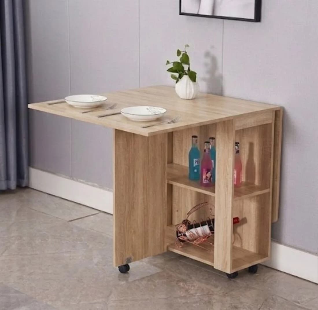 Yemək masası MB1, laminat, sonoma, 120x80x75 sm
