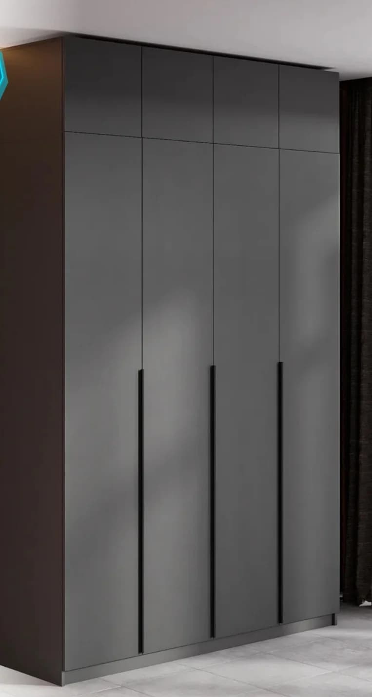 Şkaf s02, laminat, antrasit, 160x50.2x260 sm — image 3