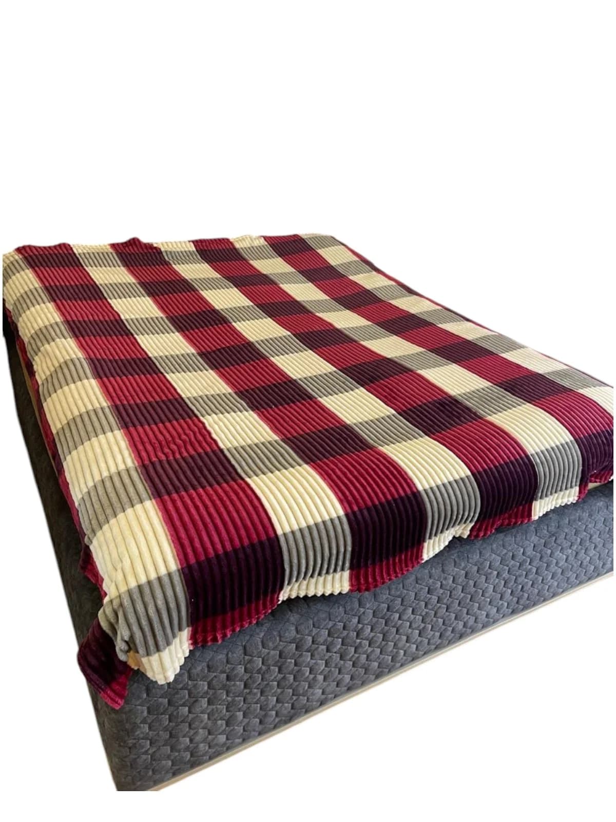 Yataq örtüyü Bamboo model 13.25, yeni model, yaz-yay-payız fəsilli, kletka (şahmat) dizaynlı, Bamboo materiallı - GS_1_026