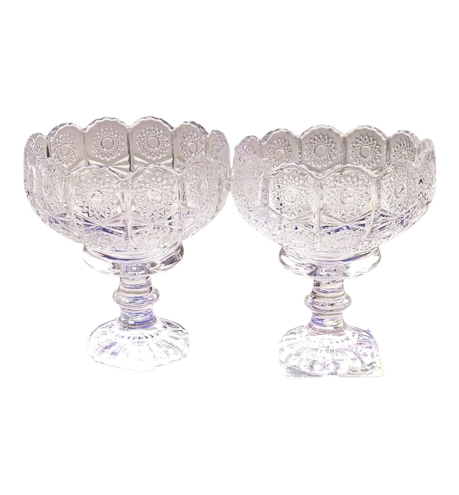 Rozetka dəsti Glass Ware F155-1-2, 2 əd, şəffaf
