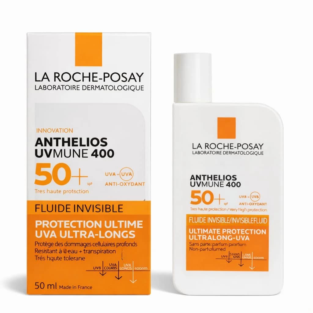 Günəşdən qoruyucu krem Anthelios UVMune 400 SPF 50 Invisible Fluid Ultimate UVA Protection Sunscreen, 50 ml