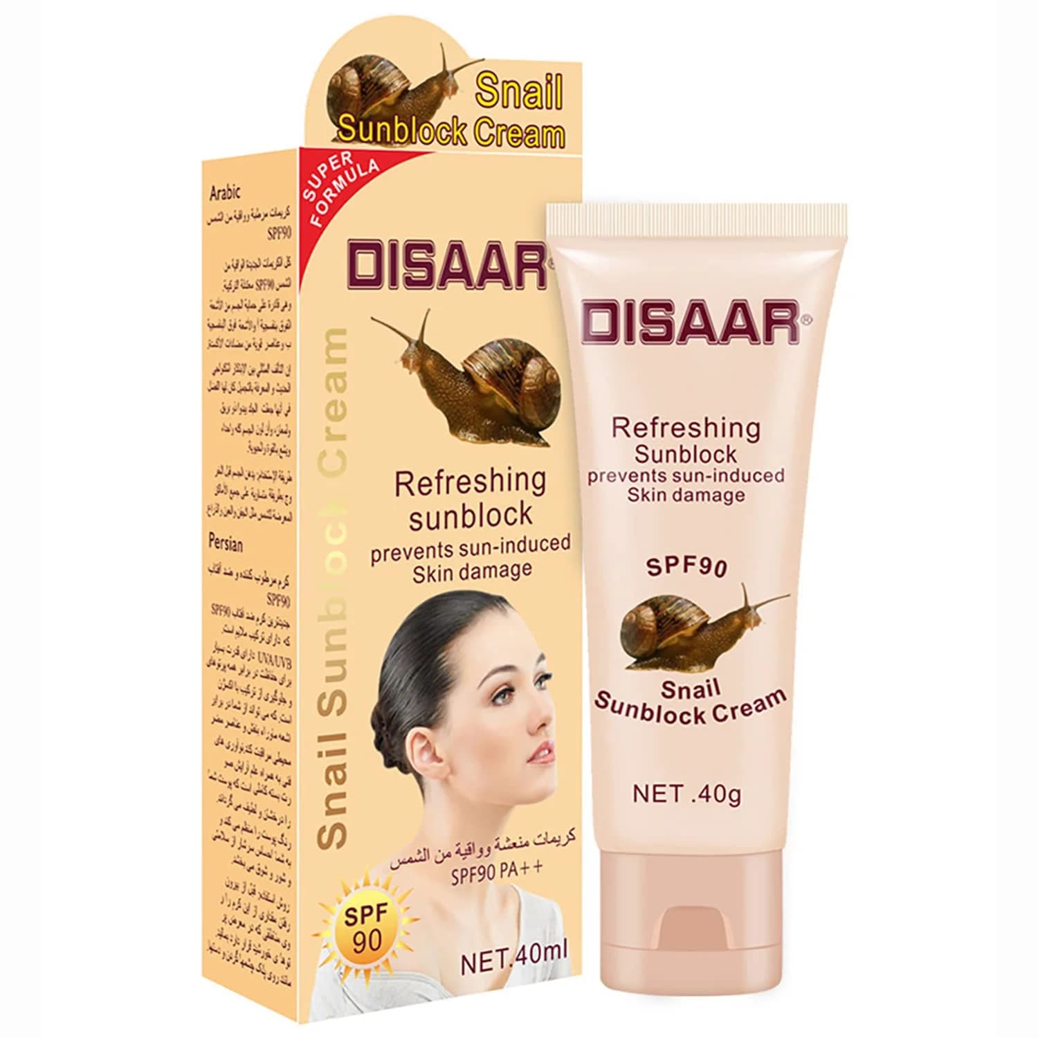 Günəşdən qoruyucu krem Disaar Snail Sunblock Cream 40 ml