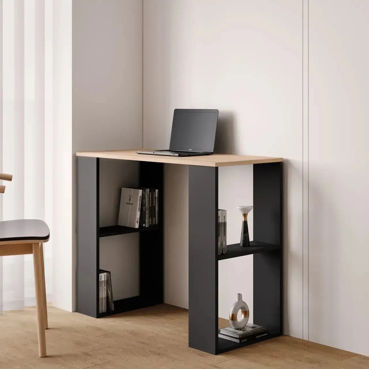 Yazı masası YM44, sonoma/antrasit, laminat, 120х75х50 sm