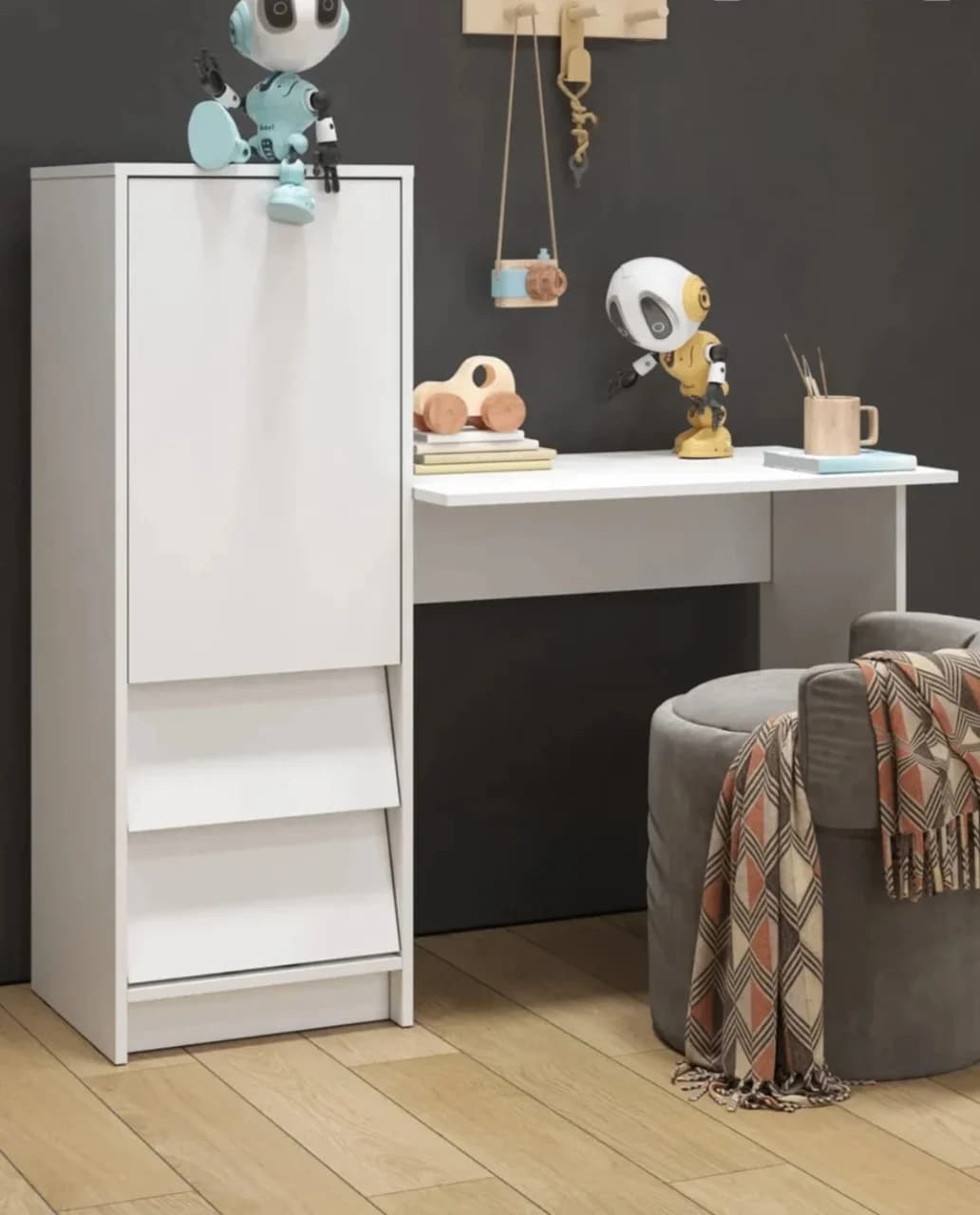 Yazı masası S023, laminat, 120x120x50 sm, ağ