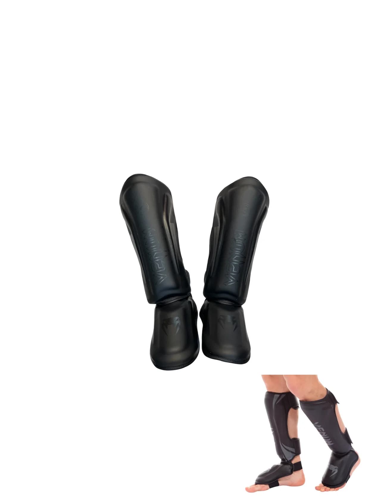Kikboks üçün futlar Venum - qara M — image 3