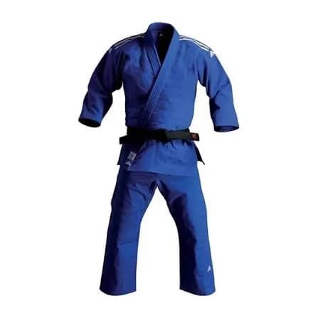 Cüdo məşqi üçün kimono SM349, göy, pambıq, 165 sm