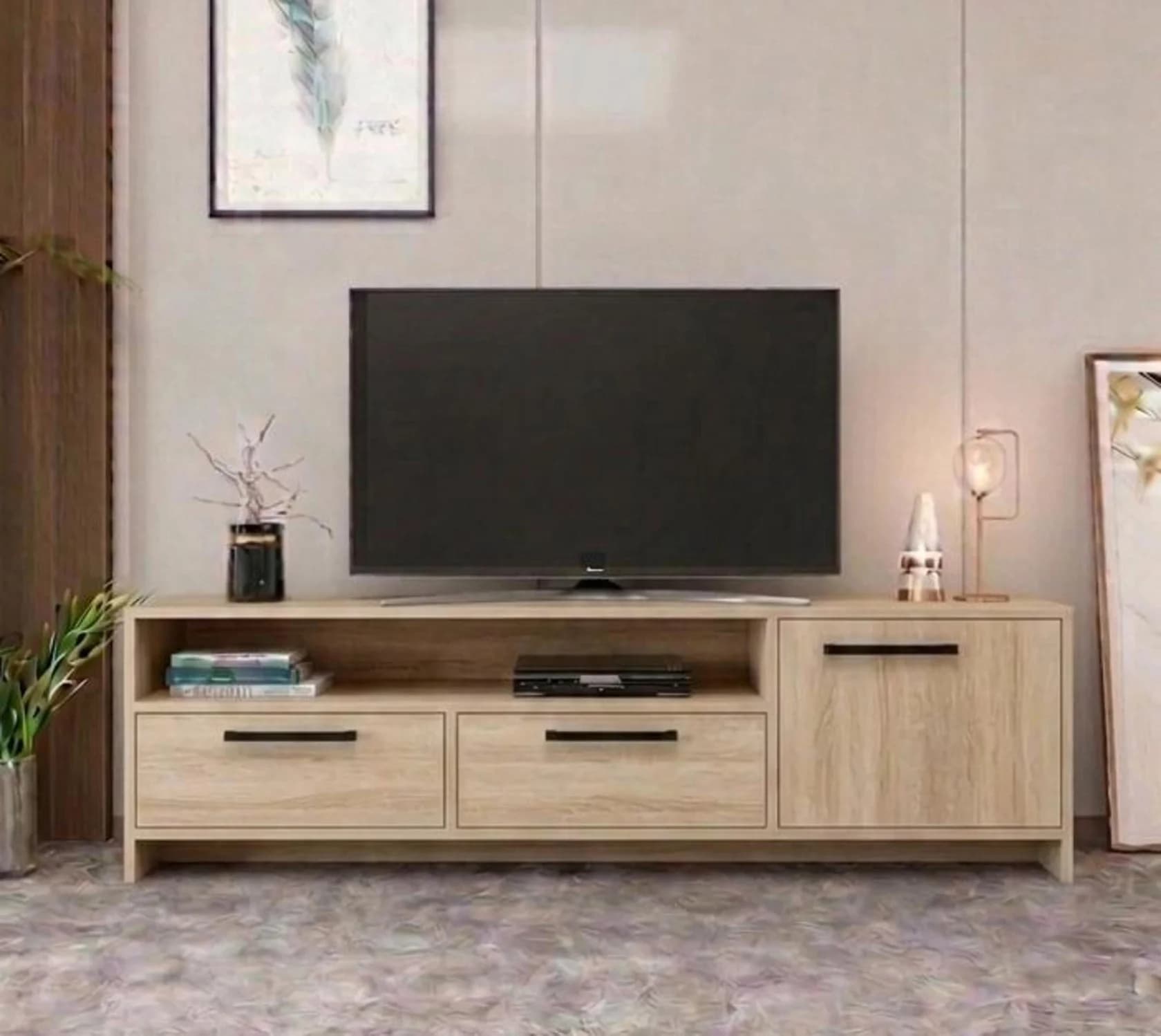 TV üçün tumba MB 9, laminat, Sonomo, 160 sm