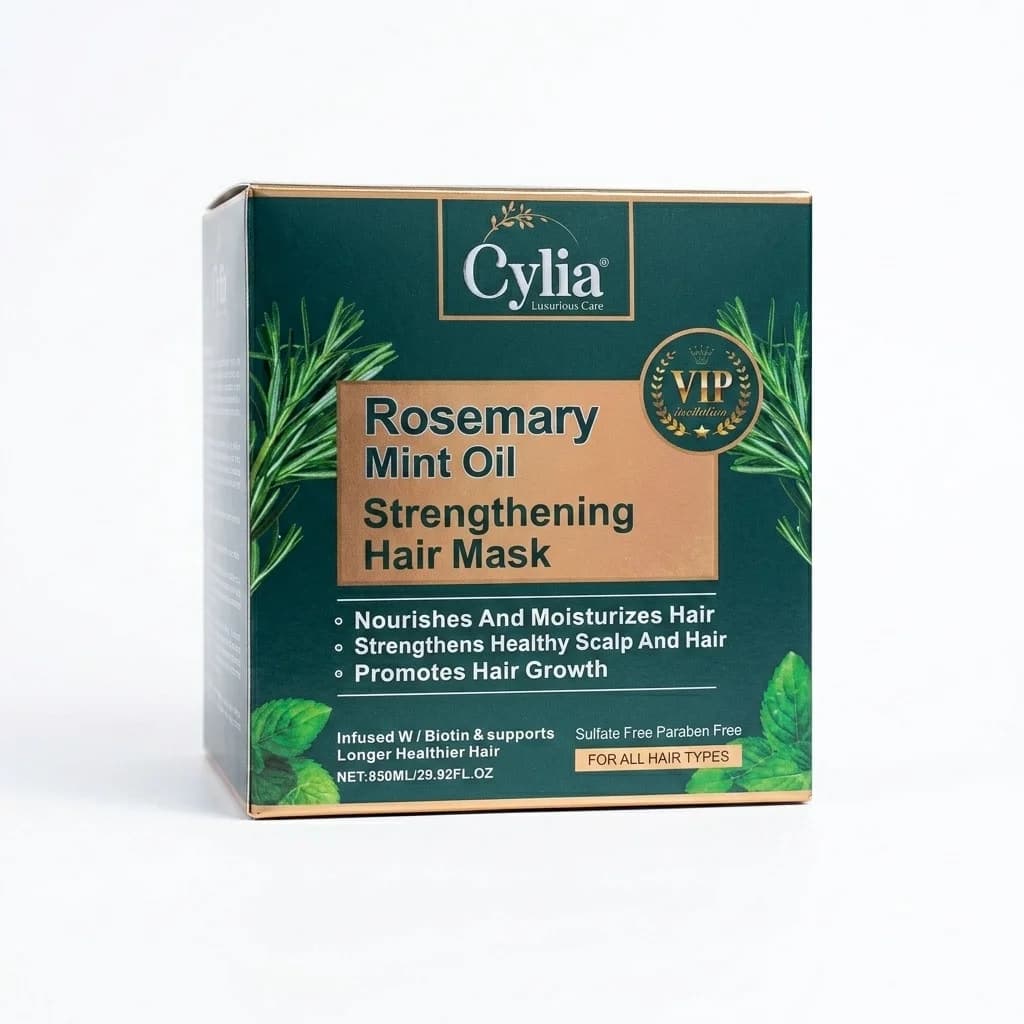 Saç maskası Cylia Rosemary Mint Oil, 850 ml