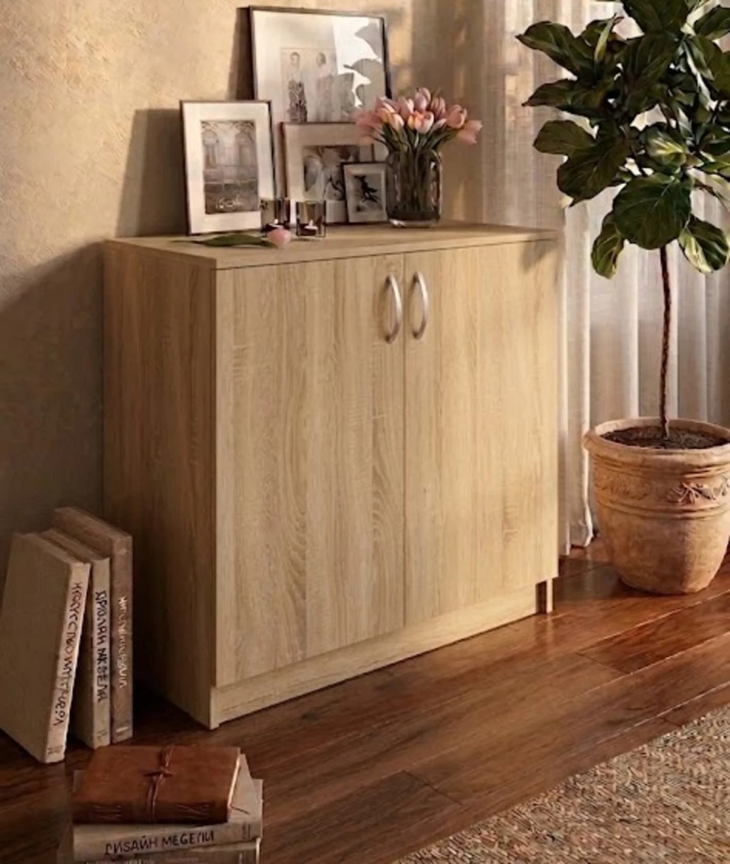 Komod MB 32, laminat, sanoma, 80x80x40 sm