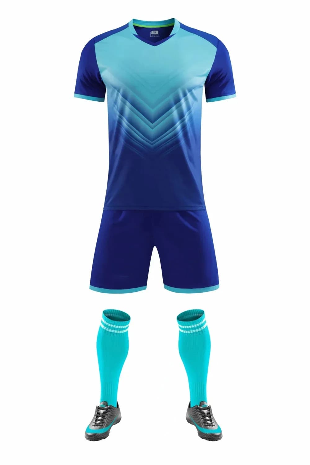 Futbol forması VC_2428841, polyester, göy, ölçü 2XL — image 3