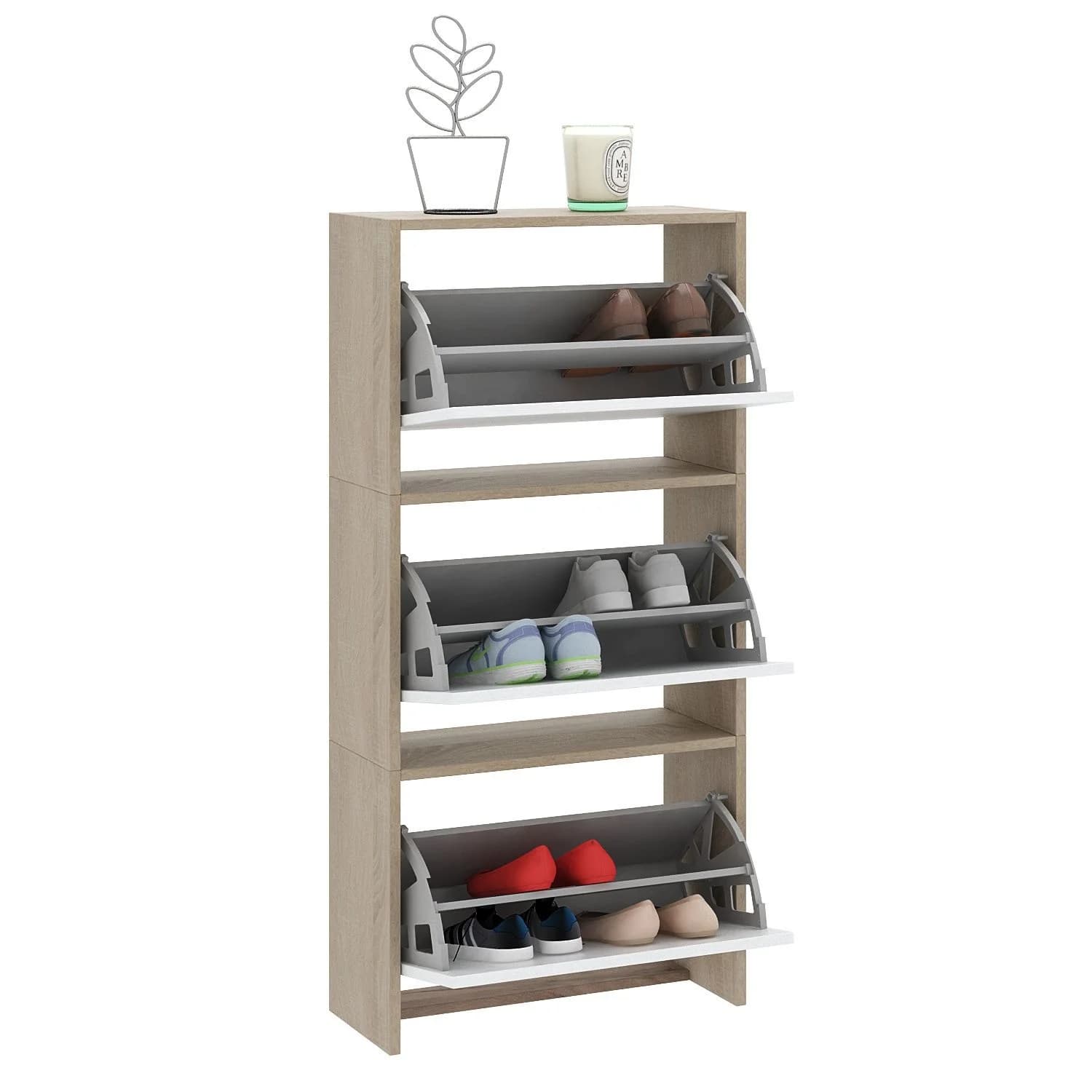 Ayaqqabı dolabı Yagmur 120 sm 52 sm 3 ədəd Laminat 43 — image 2