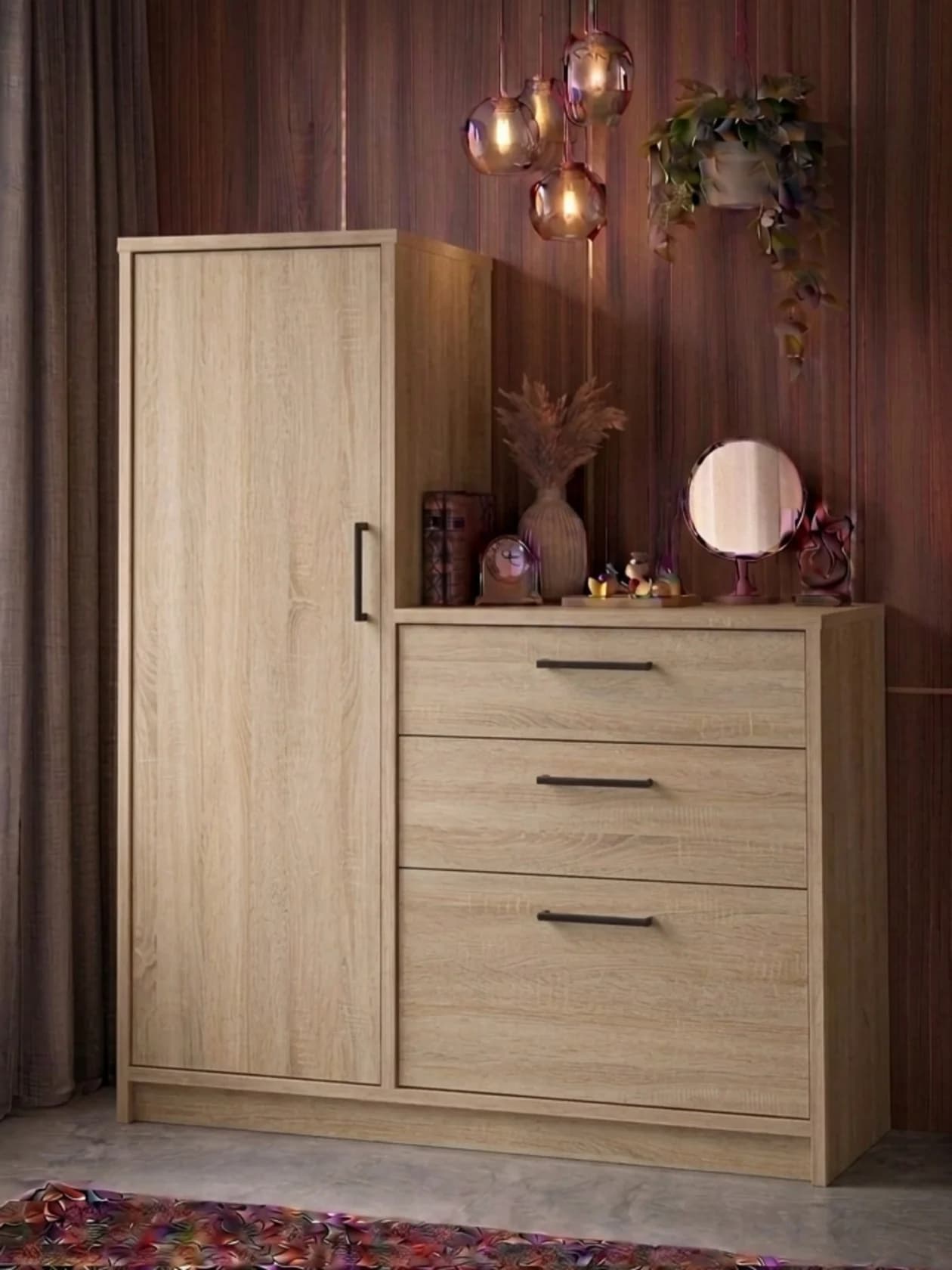 Komod MB 35, laminat, Sanoma, 140x100x40 sm