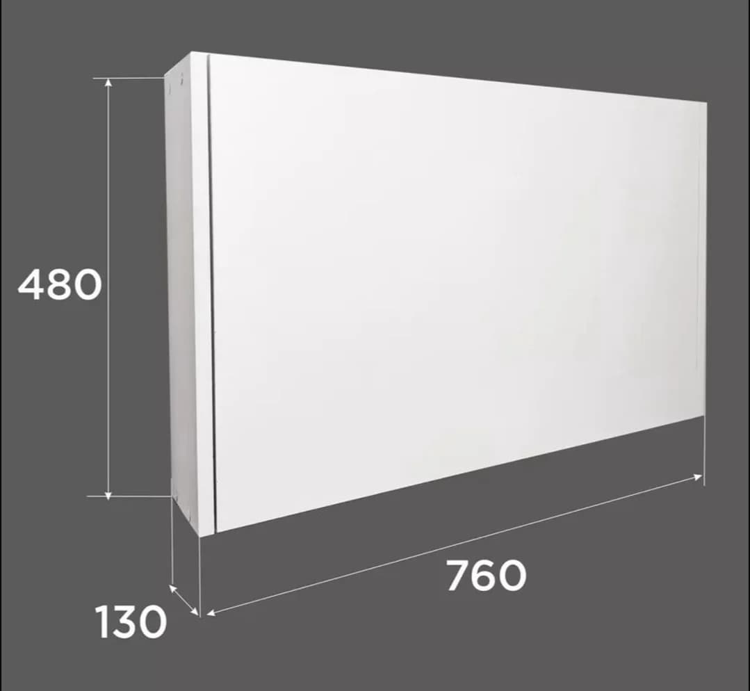 Konsol SO23, laminat, boz, 76x13x48 sm — изображение 7