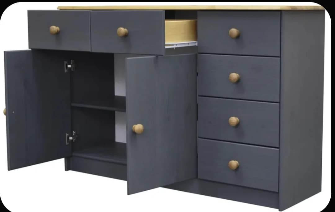 Komod SO0025, laminat, antrasit, 73x113x35 sm