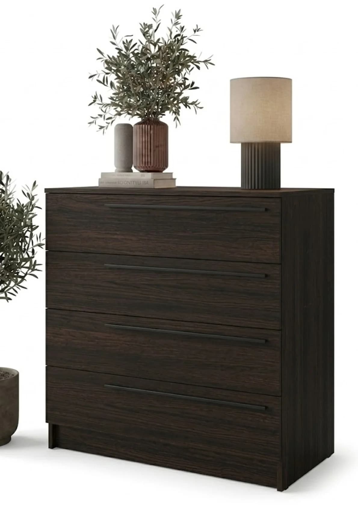 Komod MB26, laminat, 80x80x35 sm, tünd qəhvəyi