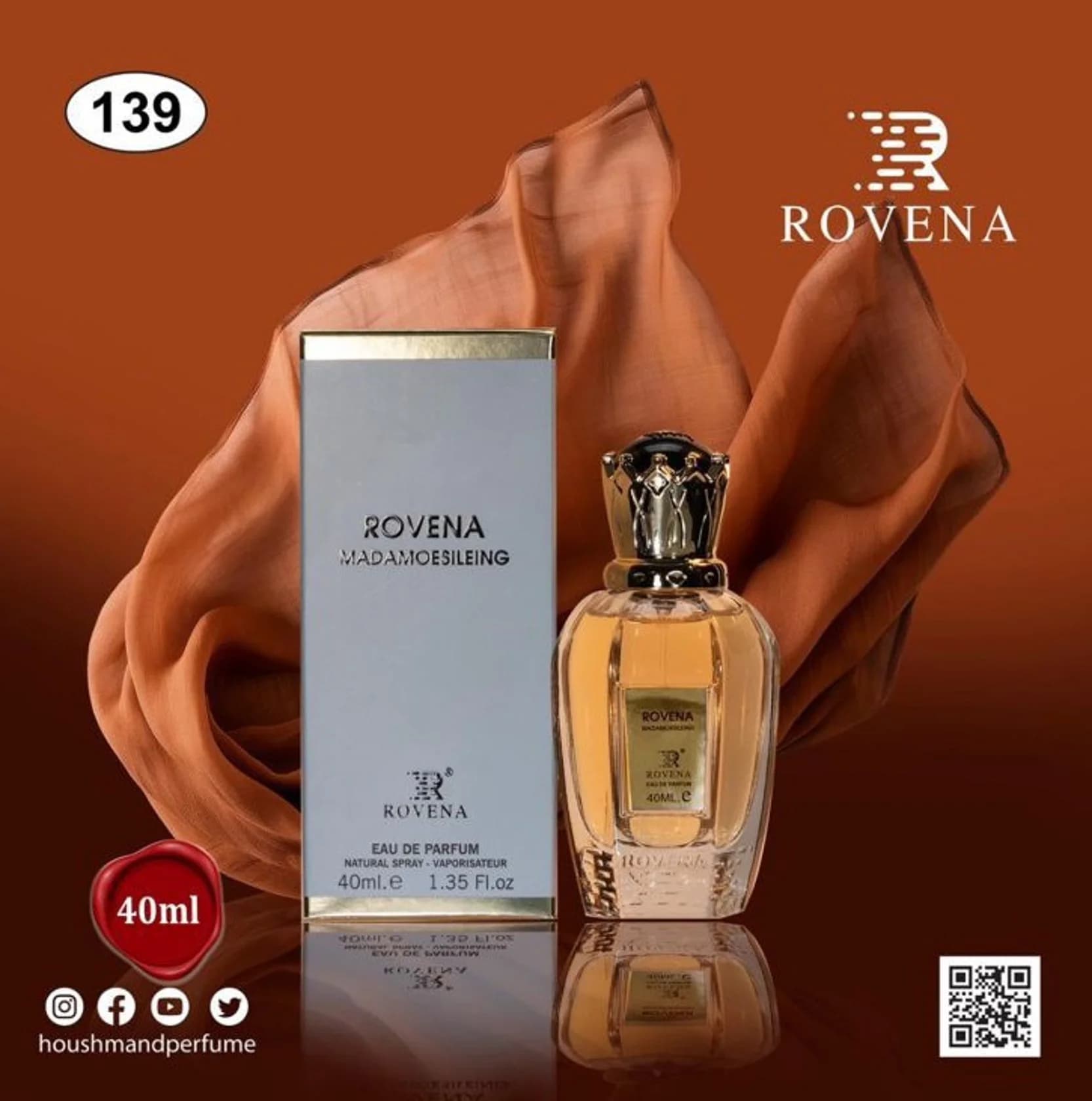 Rovena Madamoesileing qadınlar üçün ətir suyu 40 ml
