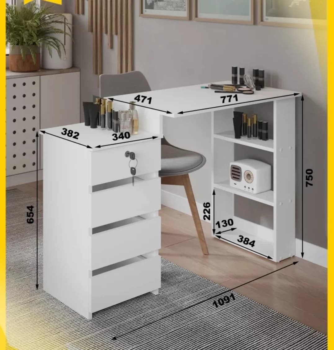 Kompüter masası s022, laminat, ağ — изображение 2