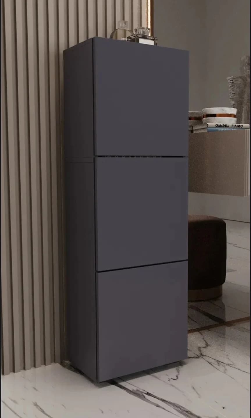 Şkaf-penal 12691817, laminat, antrasit, 180x60x40 sm