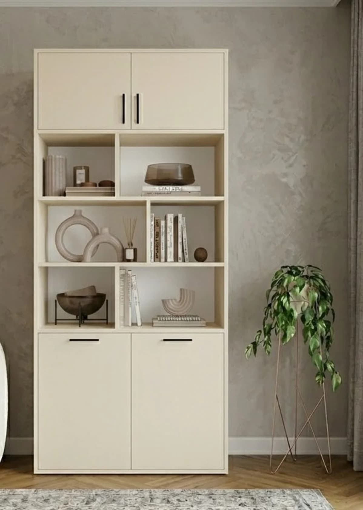 Şkaf MB3, laminat, 185x80x40 sm, açıq bej