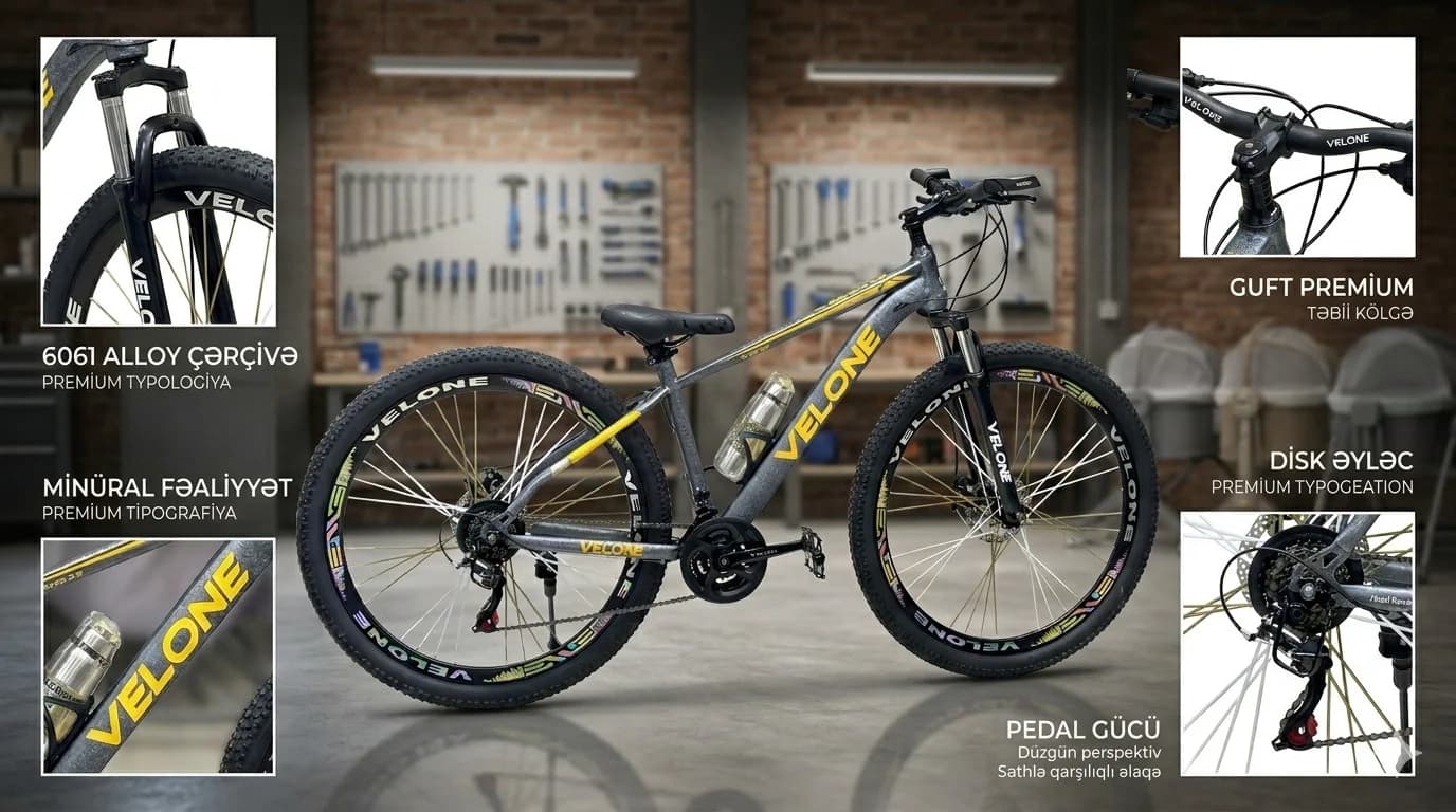 Dağ velosipedi Velone 9491, 29", boz — image 2