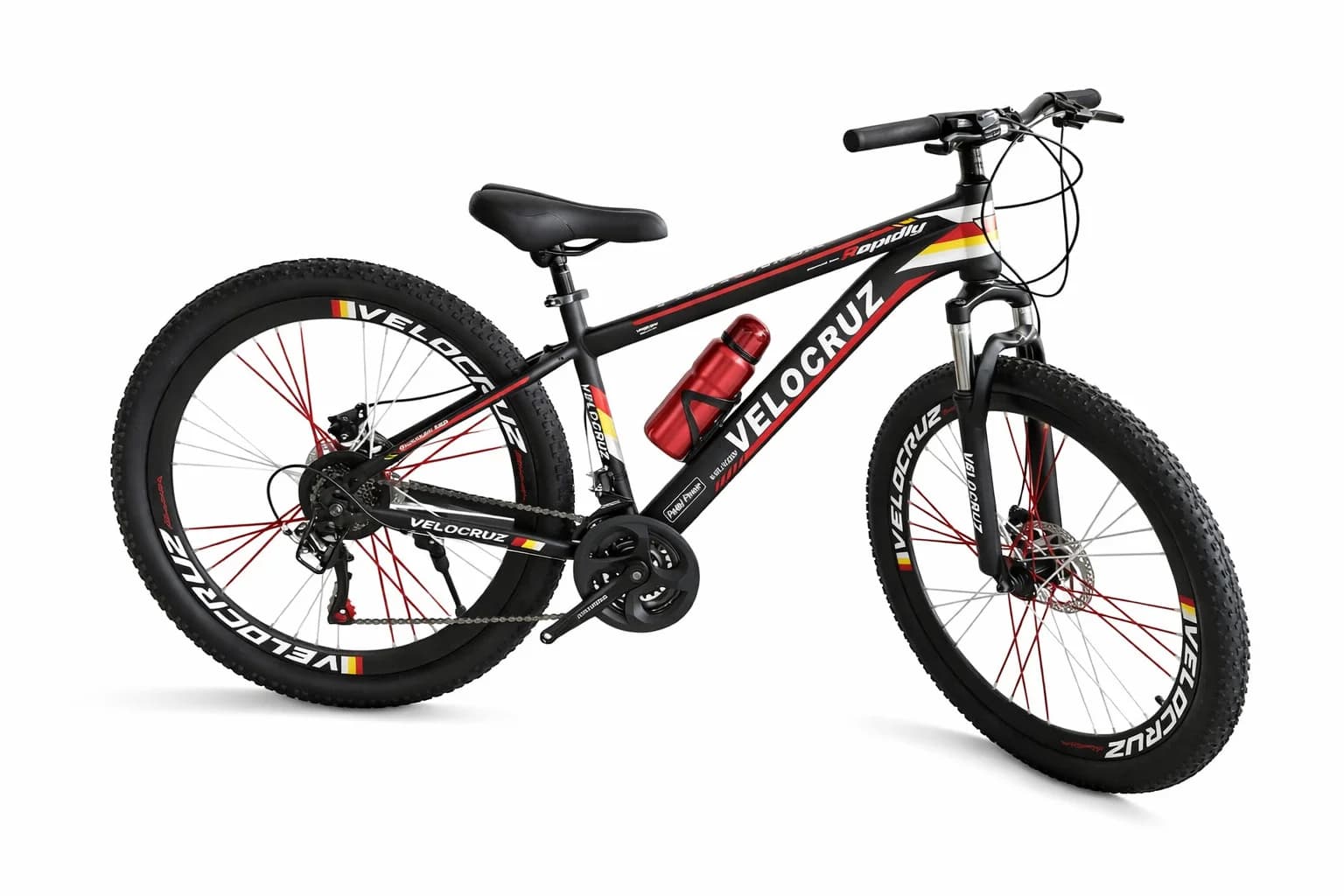 Dağ velosipedi Velocruz MTB, 29", qara/qırmızı