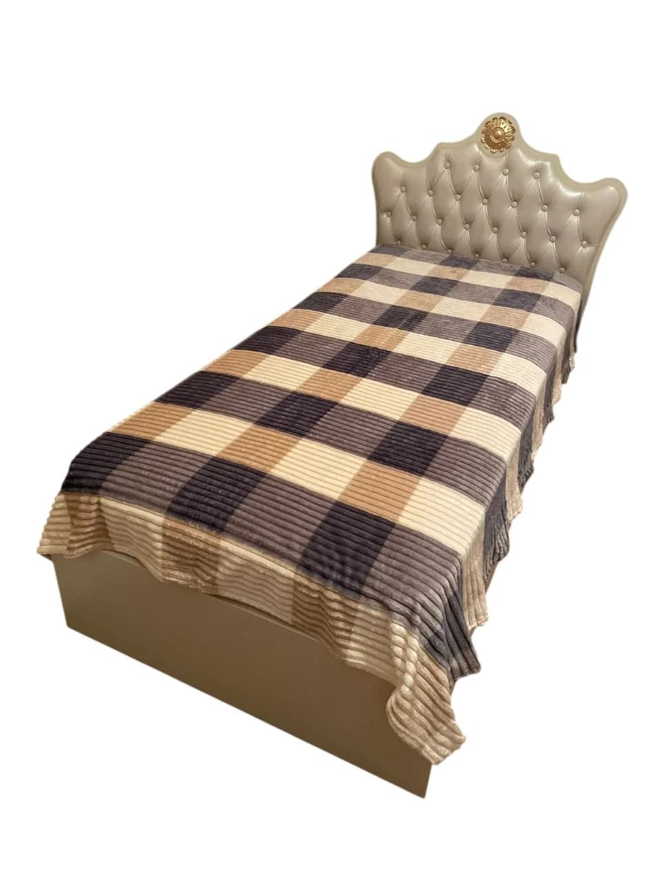 Yataq örtüyü Bamboo model 13.4, yeni model, yaz-yay-payız fəsilli, kletka (şahmat) dizaynlı, Bamboo materiallı - GS_1_005