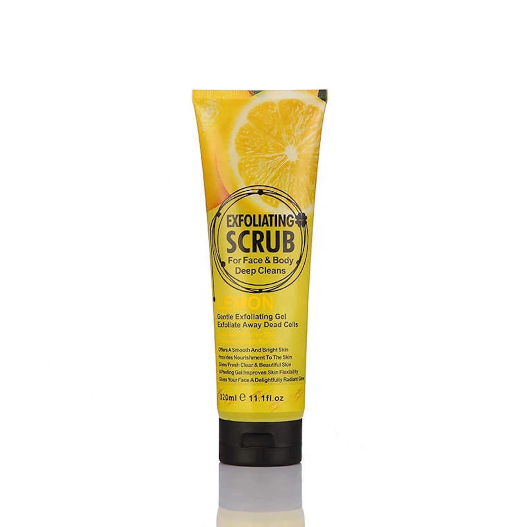 Üz və bədən üçün skrab Wokali Lemon Exfoliating Scrub, aşındırıcı, 320 ml