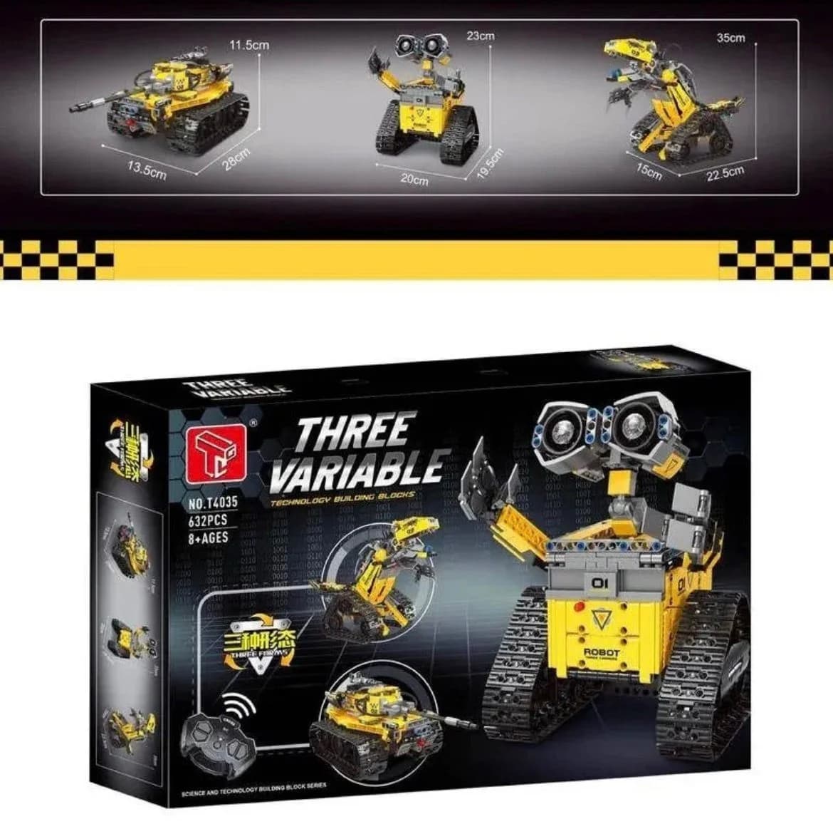 Blok Konstruktor robot-transformer T4035, 632 əd., 6+ — şəkil 2