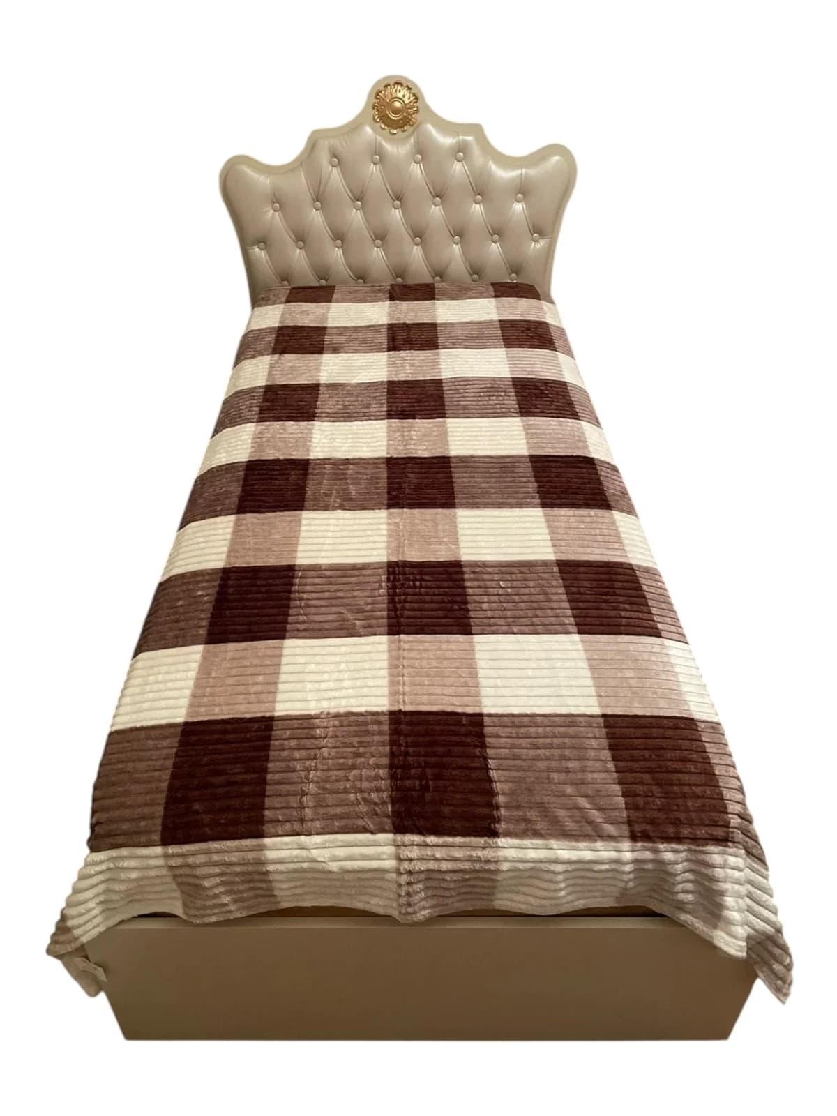 Yataq örtüyü Bamboo model 13.16, yeni model, yaz-yay-payız fəsilli, kletka (şahmat) dizayn, Bamboo materiallı - GS_1_017